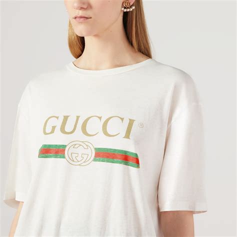 gucci logo on shirt|gucci graphic tees.